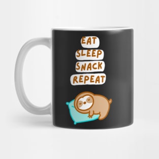 Eat Sleep Snack Repeat Sloth (Sleep Ver.) Mug